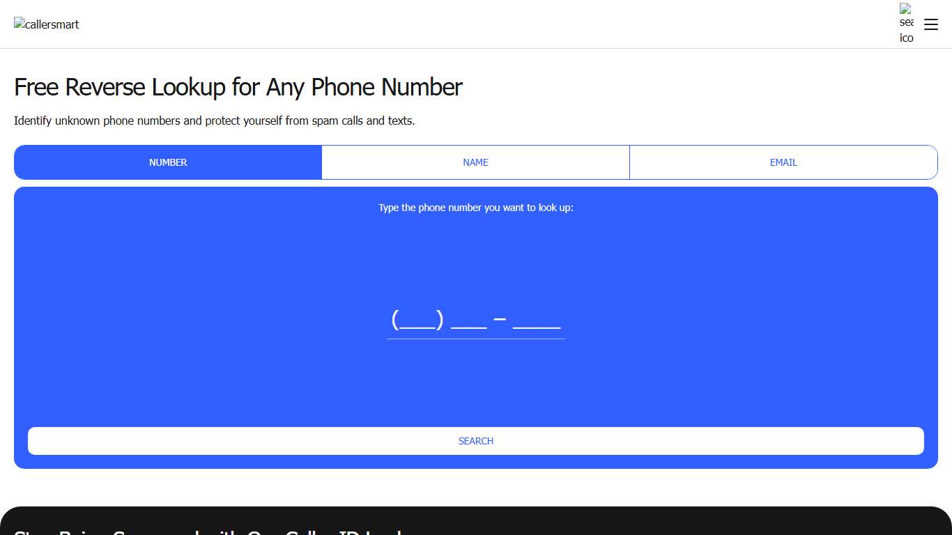 Reverse Phone Lookup | Free Phone Number Lookup App - CallerSmart